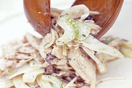 Salata de telina cu carne de pui si maioneza